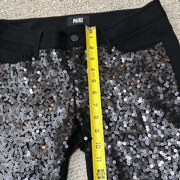 Paige sequined front black pant. - Picture 6 of 13